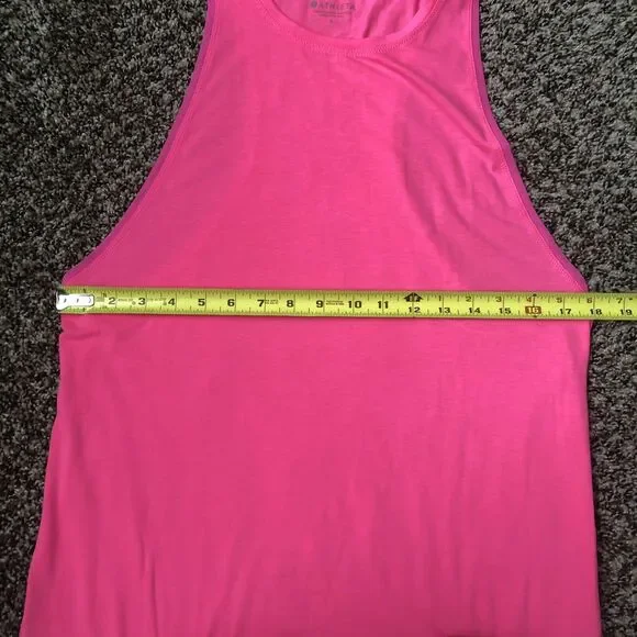 Athleta Sleeveless Top Small Oversized Lightweight Pink Tank - Picture 7 of 10